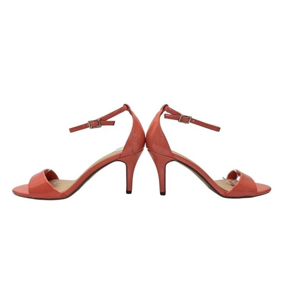 Y-Not Ankle Strap High Heel Sandal Salmon w/ Buckles Pump Women's 8M - Picture 5 of 9